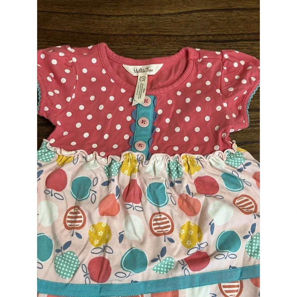 Matilda JaneSize 12-18 mo Sweet To The Core Tunic And Gray Polka Dot Leggings‎